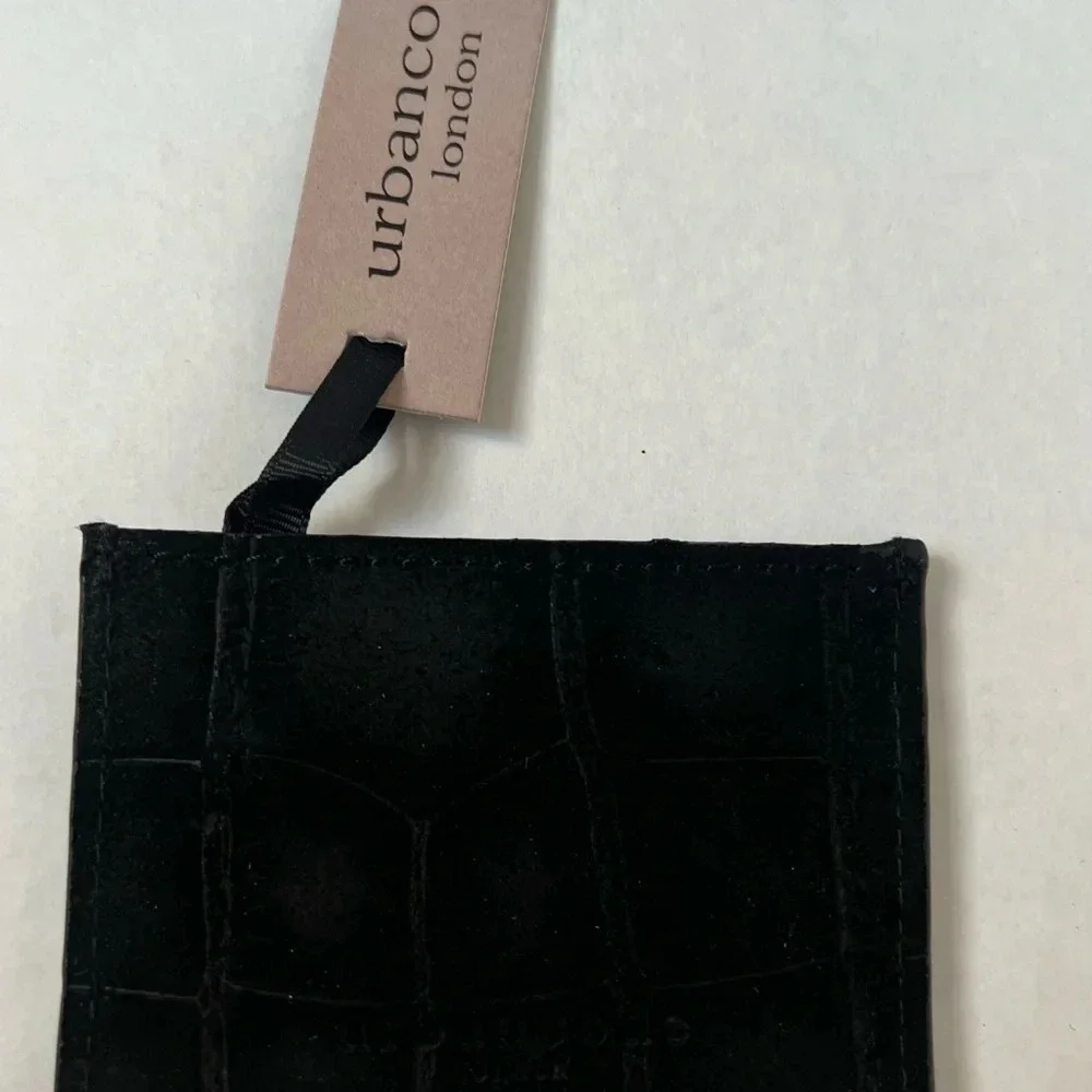 Urbancode  Black And Gold Animal Print Genuine Leather wallet card holder